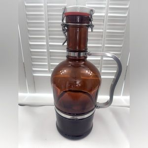 2 Liter Glass Growler with Aluminum Handle